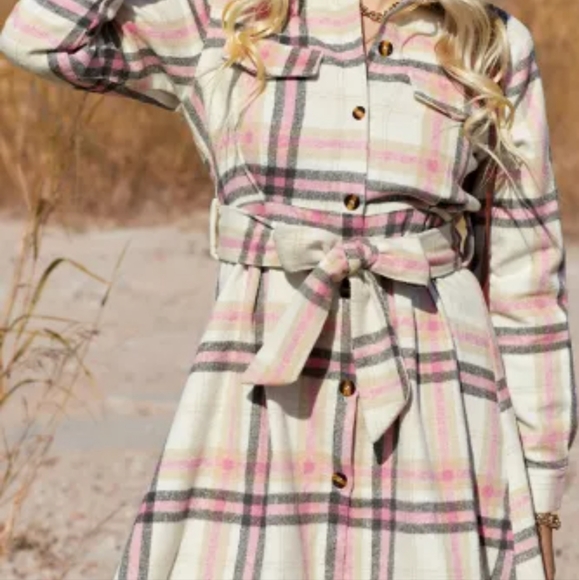 New plaid shirt dress - Picture 3 of 16